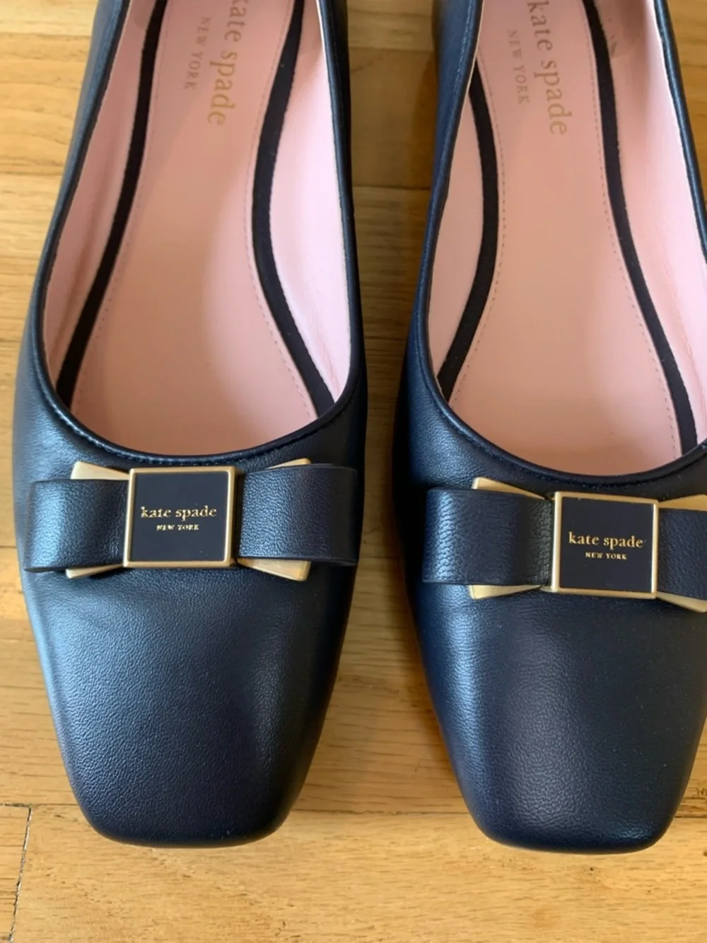 Kate Spade New York Bowdie Ballet Flats in Navy Blue - Size 8